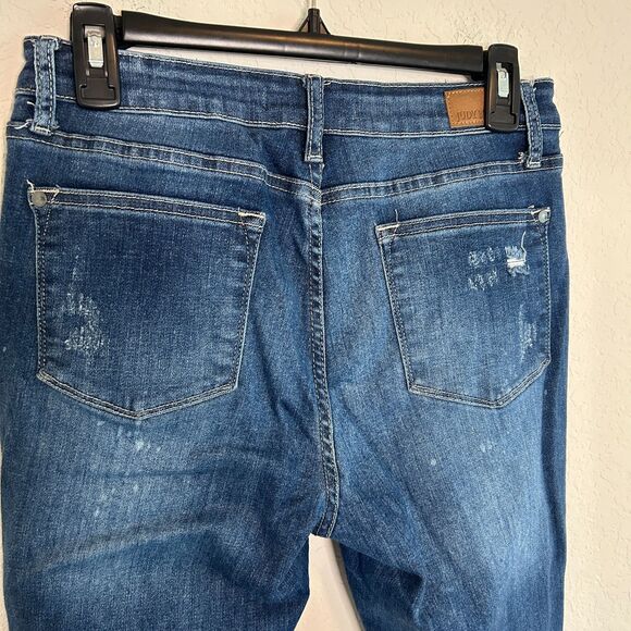 Judy Blue Womens Destroyed Skinny Jeans Sz 9 / 29 - Picture 4 of 5